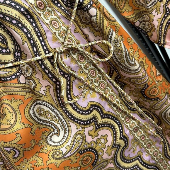 Zimmermann new tie waist long sleeve shirt dress - Picture 5 of 9